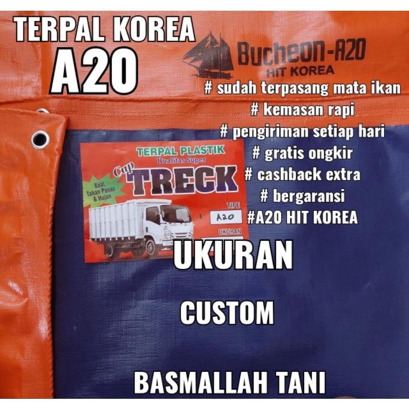 Terpal korea A20 custom ORIGINAL