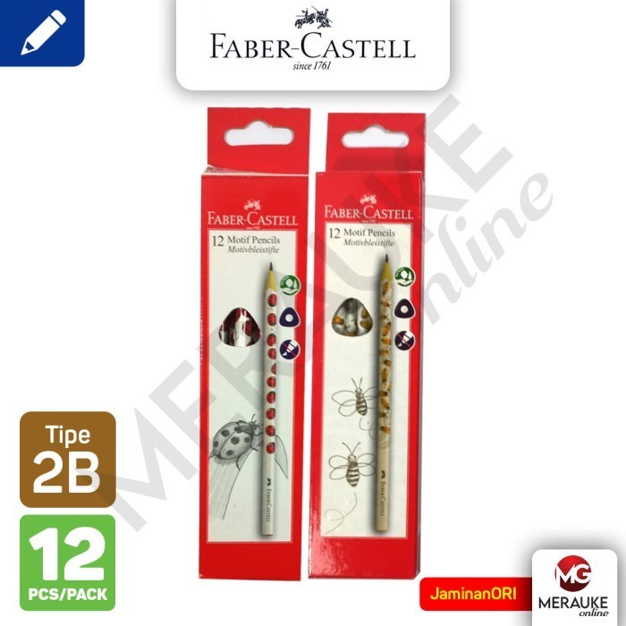 

Pensil Faber Castell 2B Motif Bee & Ladybird (Satuan)