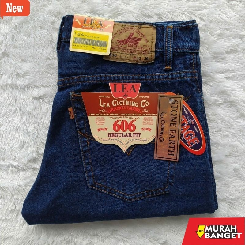 Denim Panjang Pria Celana Jeans Lea 606 Pria Original Denim / Celana Jeans Pria Standar