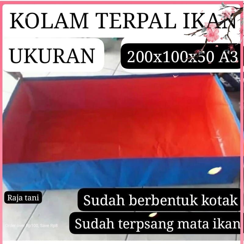 TERPAL KOLAM IKAN LELE 2X1X50 A3