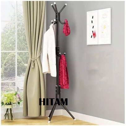 Gantungan Tas Dan Topi / Gantungan Jaket Serbaguna / Gantungan Berdiri Multifungsi