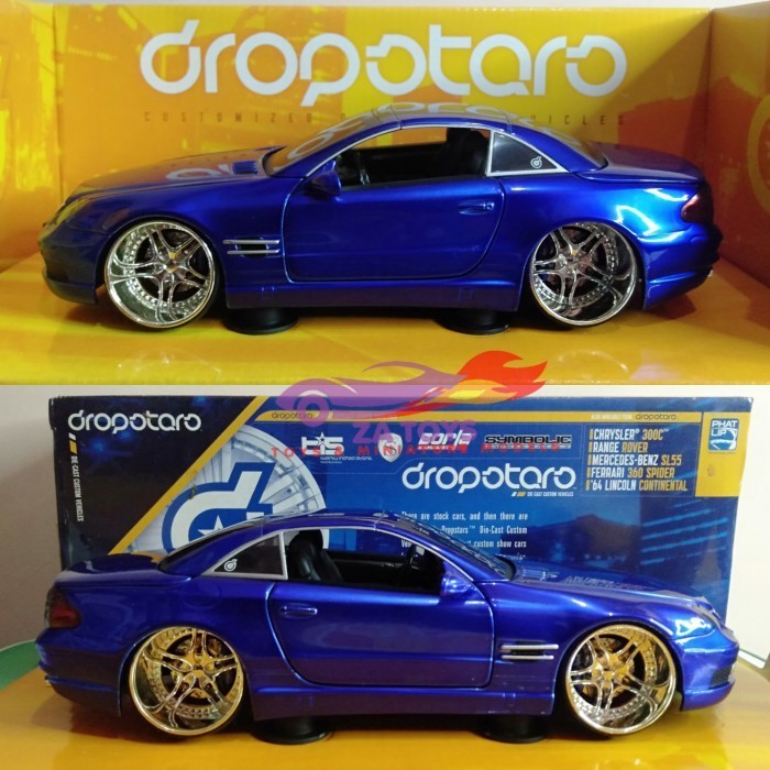 PTS99 Diecast Mercedes Benz SL55 AMG Biru by Hotwheels Dropstars Skala 1:24