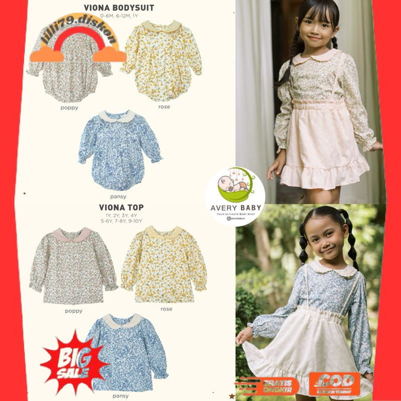 BEST SELLER ~BOHOPANNA VIONA TOP & BOHOPANNA LONG ARA TOP BOHOPANNA/ BLOUSE ANAK