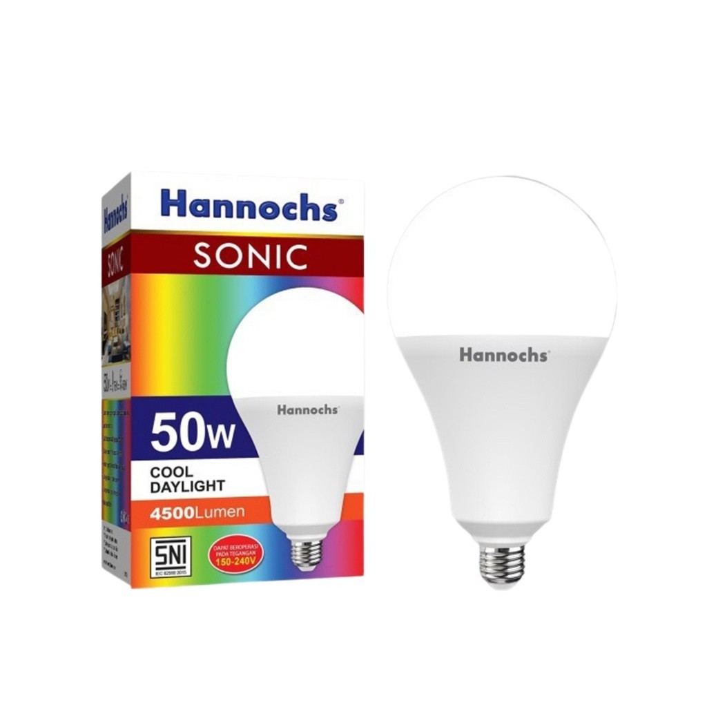 Bola Lampu Led Hannochs Sonic 50 Watt Bohlam Hannochs Led Sonic 50 W