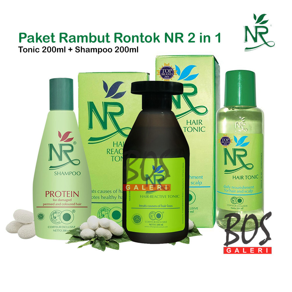 NR Hair Paket Rambut Rontok 2 in 1 Tonic + Shampoo