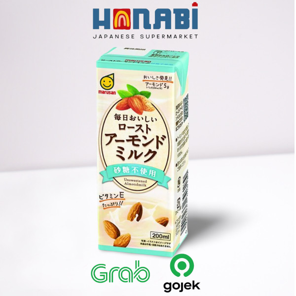 

Marusan Roasted Almond Milk Unsweetened 200ml - Susu Almond Made In Japan