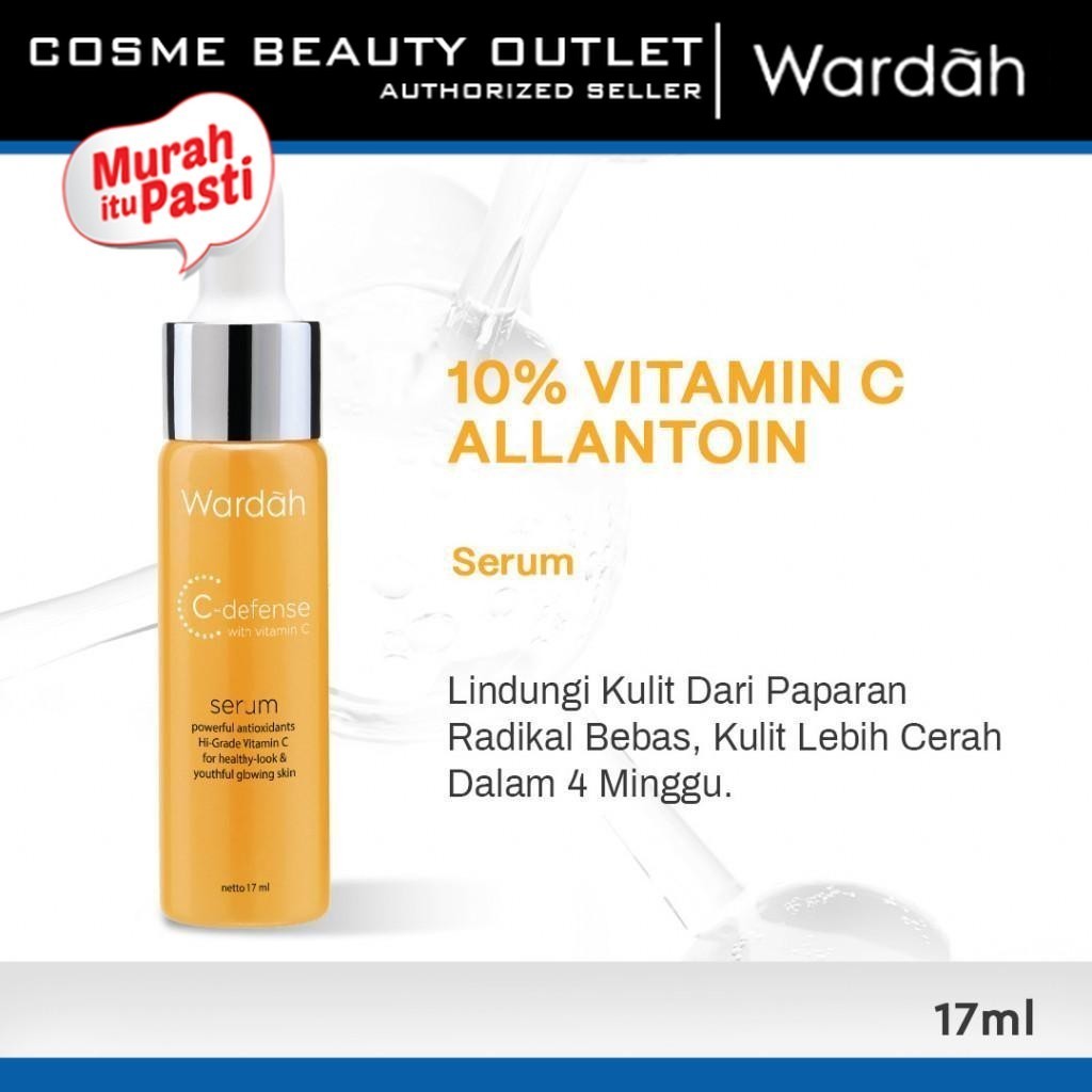 ( PROMO ) WARDAH C-DEFENSE SERUM 17 ML - SERUM MENCERAHKAN DENGAN HIGRADE VITAMIN C YANG ANTIOKSIDAN
