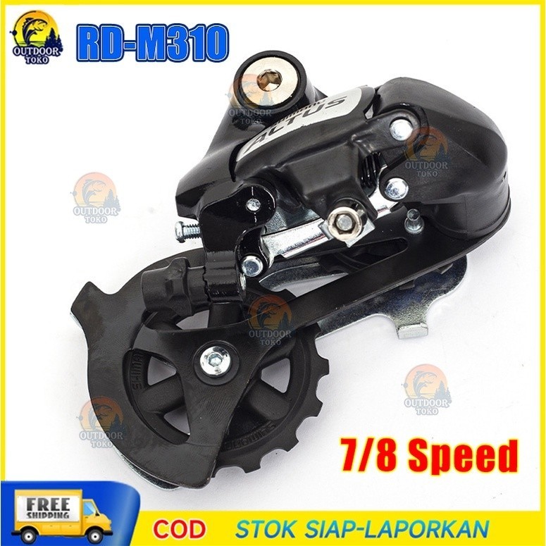 【COD】RD M310 Shimano Altus M310 7 8 9 Speed Original Short Cage Sepeda Lipat 16 inch Rear Derailleur