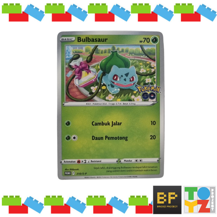 Kartu TGC Pokemon - Bulbasaur Pokemon GO