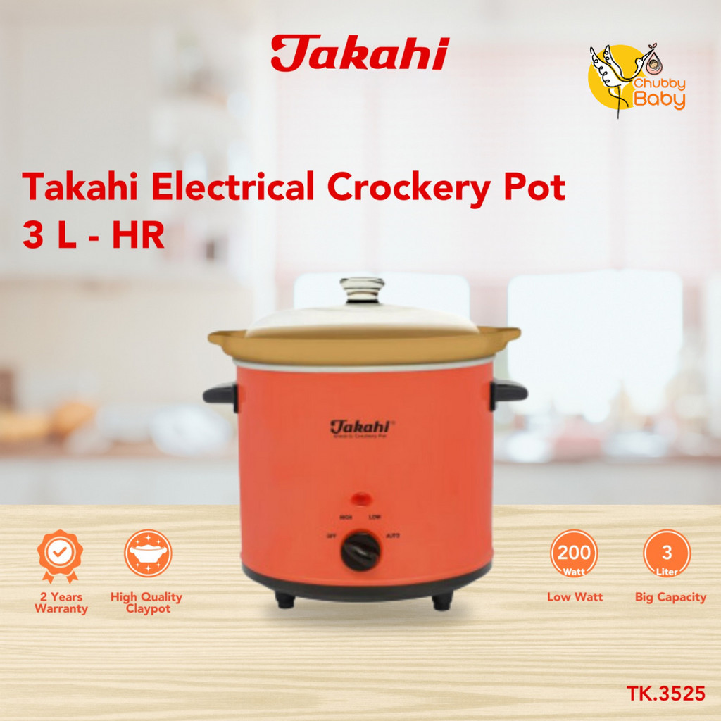 Takahi Electric Crockery Pot 3 Liter | Slow Cooker