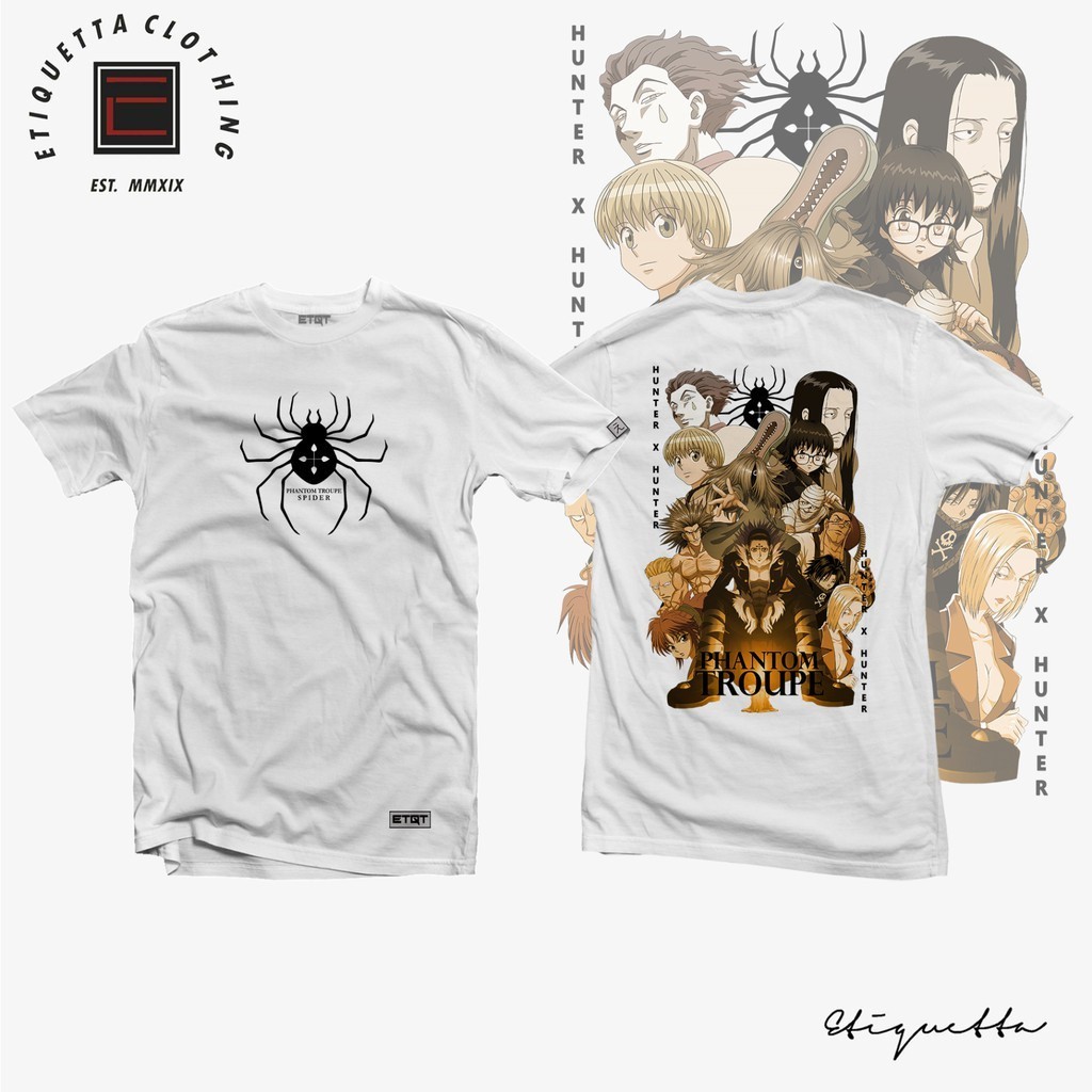 original design ANIME SHIRT - ETQT - HUNTER X HUNTER - PHANTOM TROUPE T SHIRT FOR MEN WOMEN cod casu