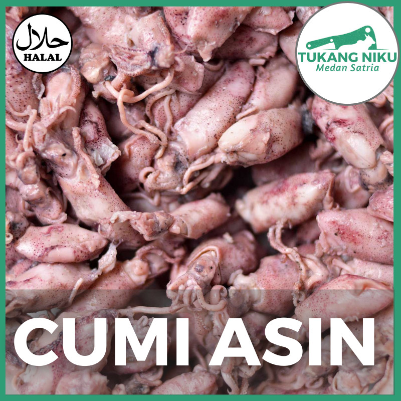 

CUMI ASIN - BABY SEAFOOD SEGAR FROZEN FRESH BEKU BERSIH MENTAH BEKASI KG GRAM GR CALAMARI SQUID