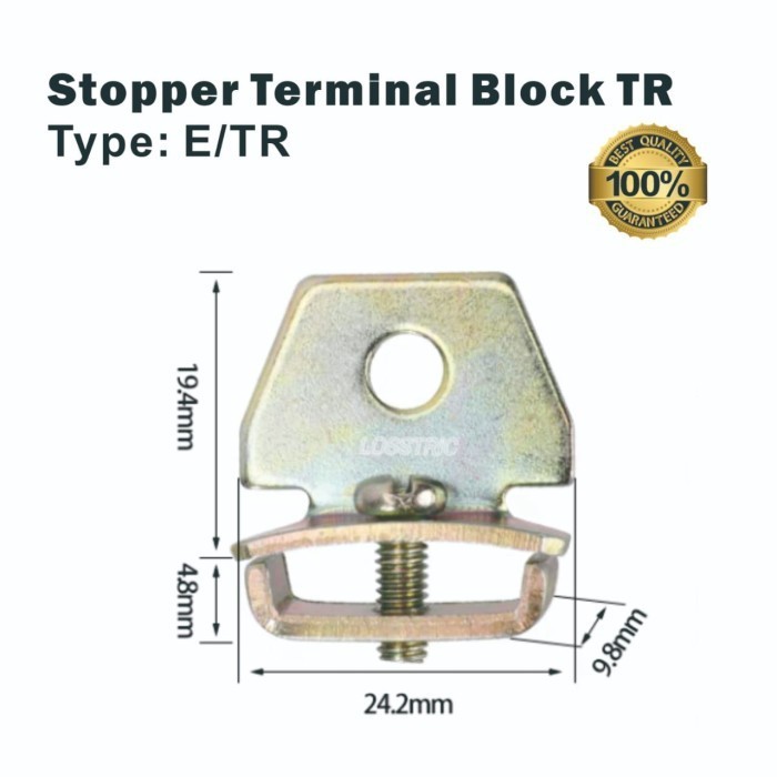 Stopper Terminal Block TR Din Rail Type E/TR