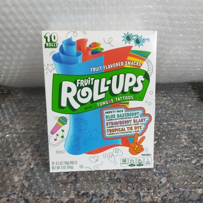 

fruit roll-ups variety pack permen candy rolls strawberry tropical