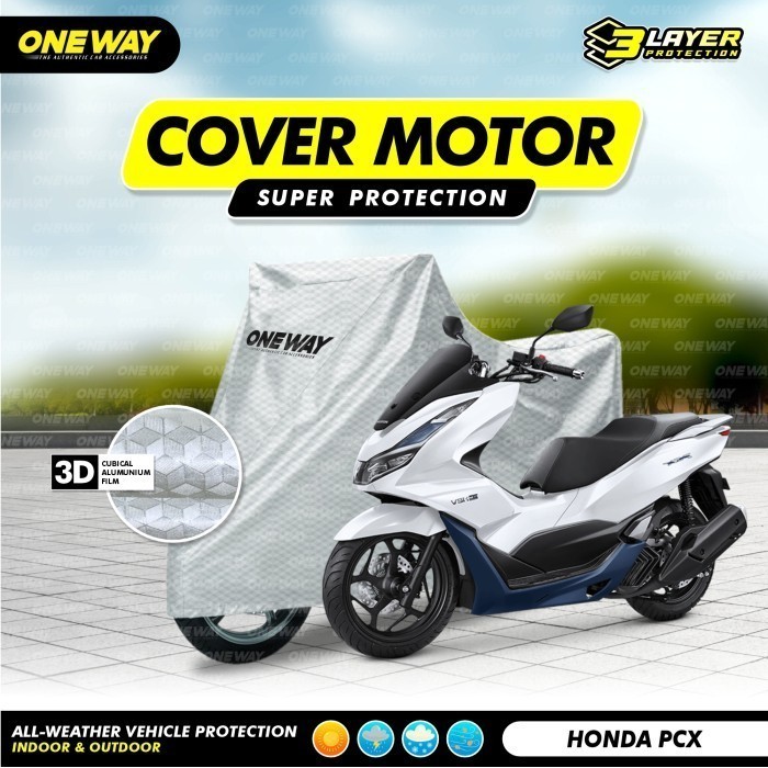 [COD] Cover Sarung  Motor Honda PCX 3 Layer Waterproof Pelindung Motor Anti Air Panas UV Protect Out