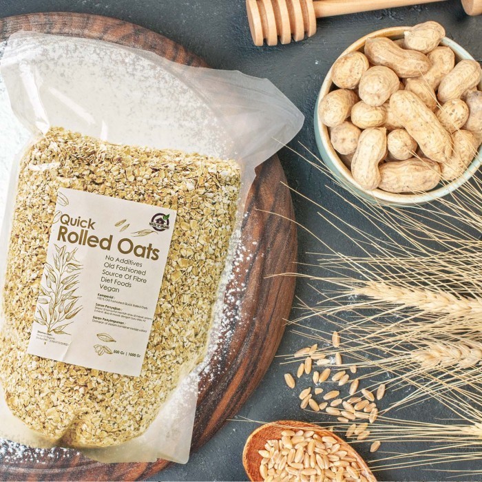 

[[ K23 - BEST SELLER ]] Quick Rolled Oats (Oats Instan) 1 Kg