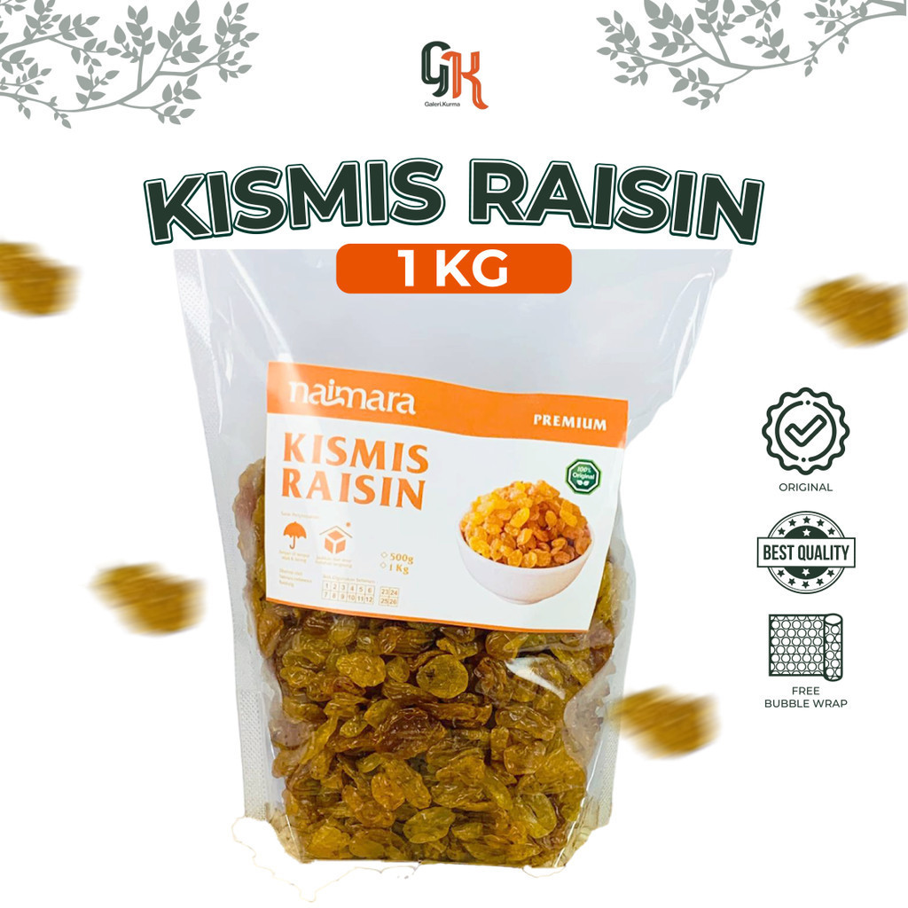 

Kismis Raisin 1Kg / Kismis Manis / Kismis Mutiara Asam Manis / Kismis Oleh-oleh haji