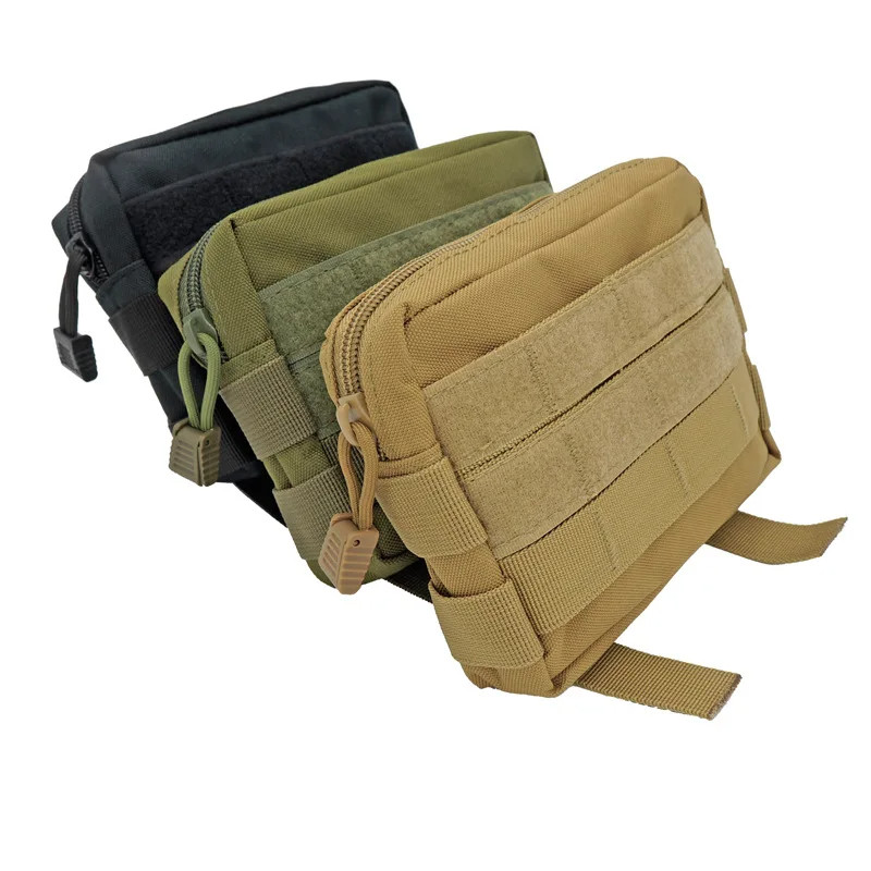 Molle Utility EDC Waist Bag Tactical Pouch Medical First Aid Bag Belt Pouch Outdoor Sports Hunting B
