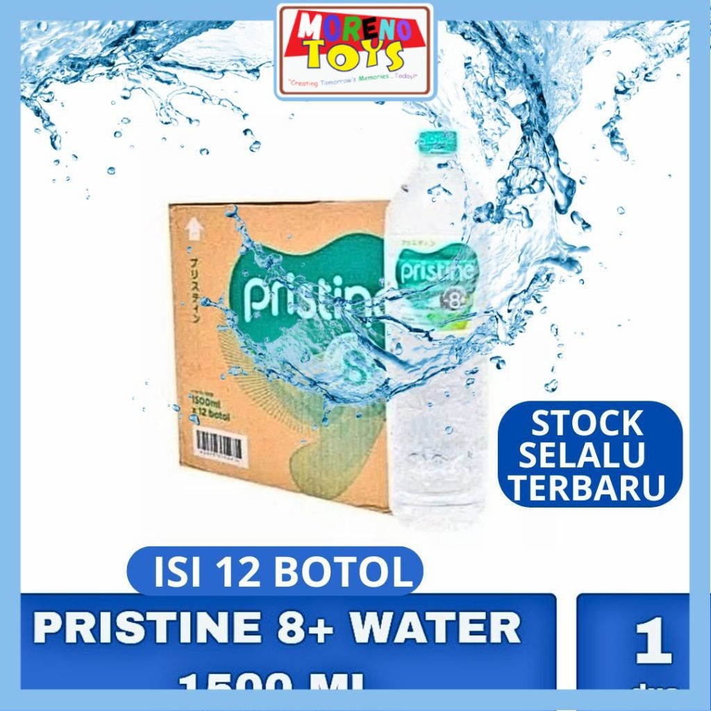 

Air Mineral PRISTINE PH 8+ 1500 ML 1,5 Liter Isi 12 Botol PER DUS PER KARTON Termurah