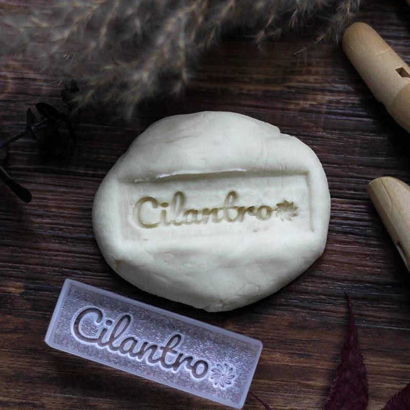 

Personalized Custom Logo Acrylic Clear Ceramics Clay Stamp Sealing Seal For Diy Handmade Pottery Making Supplies Tools Kits