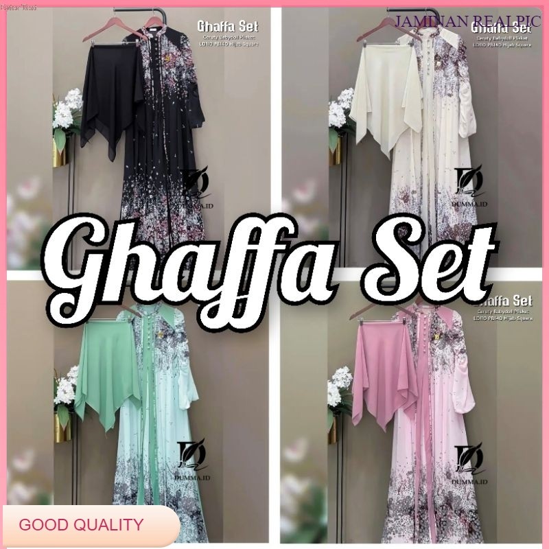 GHAFFA SET LD110 & LD120 (LABEL SAVNA) | GAMIS CERUTY SET HIJAB TERBARU TERLARIS