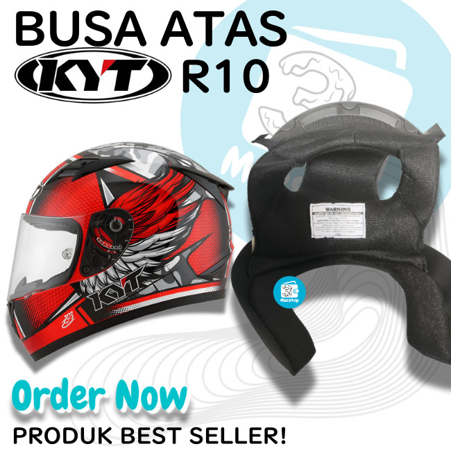 Busa Kepala helm KYT R10 | Crownpad helmet kyt R10 ALL size