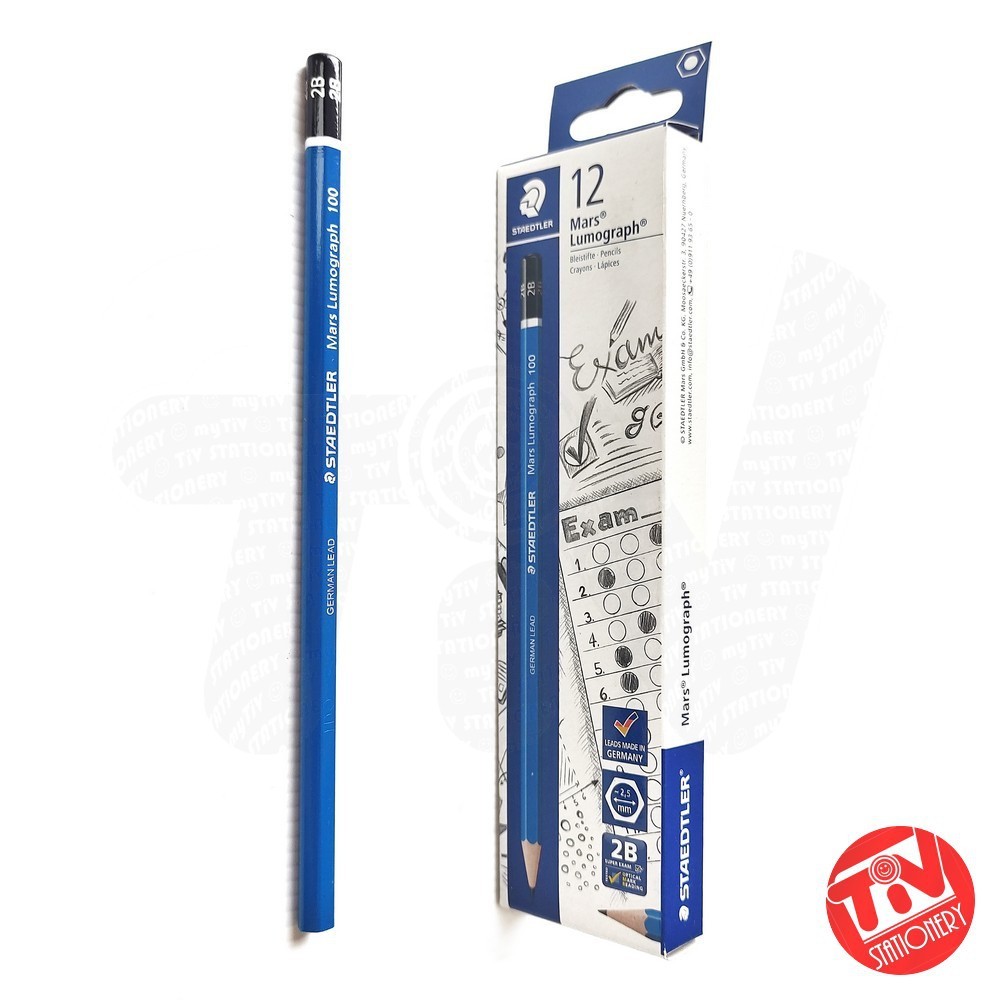 

Pensil Kayu Staedtler Mars Lumograph 2B (1 pack = 12 pcs)