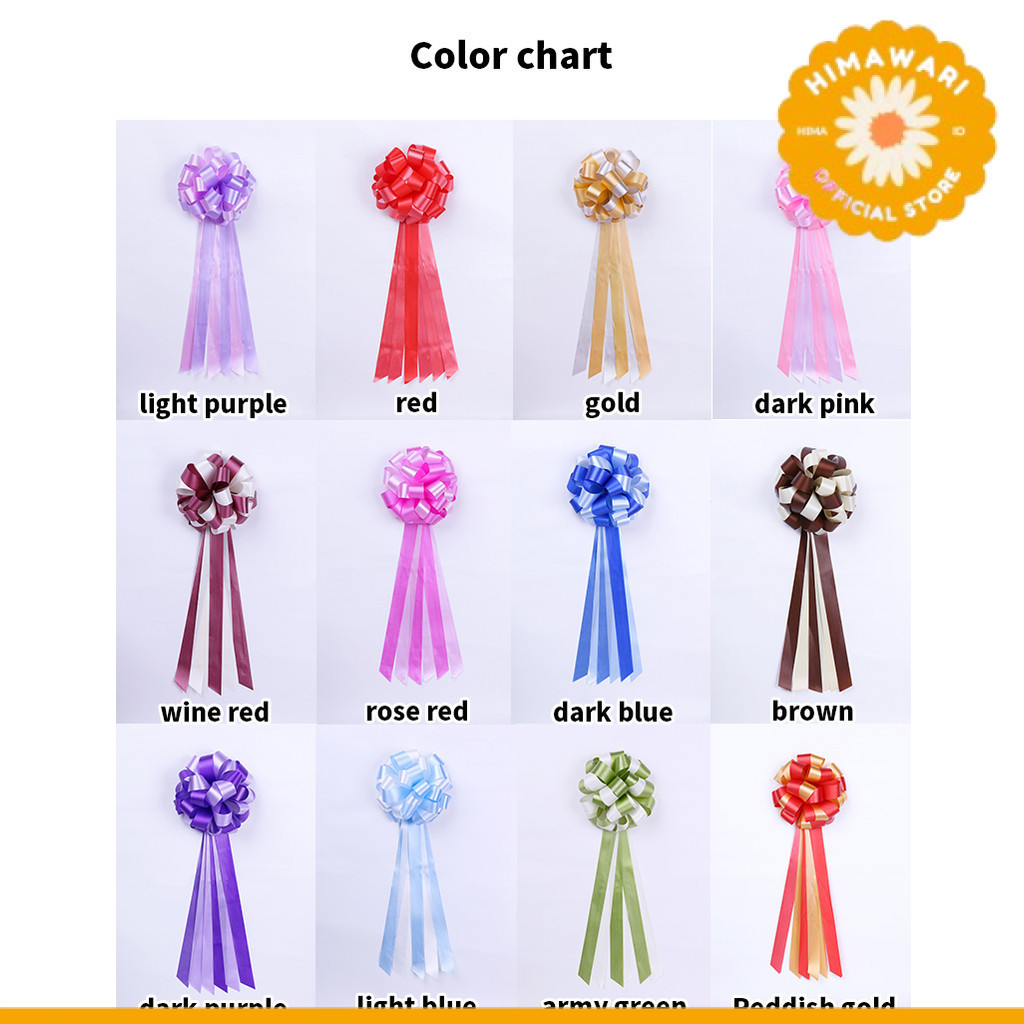 

HIMA - Pita Tarik POM 30 LAZY 2 Warna Decoration Fresh Flower Packaging Plastic Pull Flowers Gift