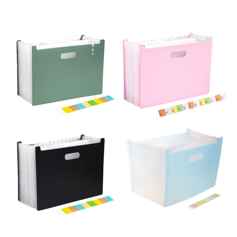 

Expandable Accordion Folder A4 File Folder Document Organizer Max 2000 Sheets Portable Handles for School Office Home D5QC