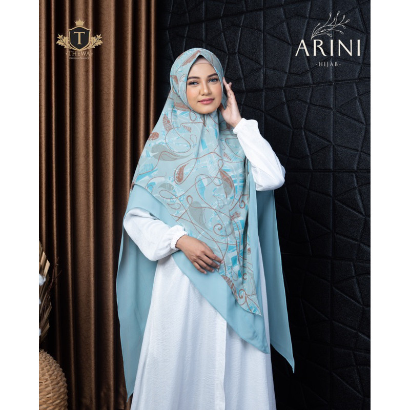 COD THEWA Kerudung/Khimar/Hijab “ARINI MOTIF ''Jumbo Lancip 2 LAYER CERUTY