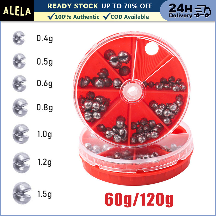 Timah Pemberat Pancing Kecil 7 Ukuran 0.4 - 1.5 Pemberat Tali Pancing Pemberat Pancing