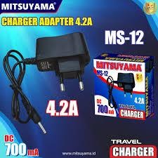 <KSE> MITSUYAMA charger travel/adaptor senter kepala 4,2V 800mA MS-12