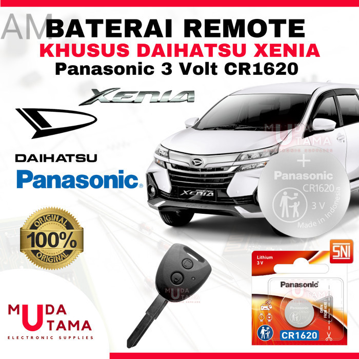 AM Baterai Remote DAIHATSU ALL NEW XENIA - ORIGINAL PANASONIC CR1620 | Battery Remote DAIHATSU XENIA