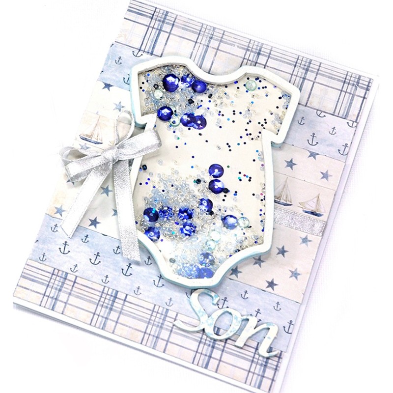 

Baby for Onesies Shaker Metal Cutting Dies Stencil DIY Scrapbooking Embossing Tool Die Cuts Paper Card Album Template Mold