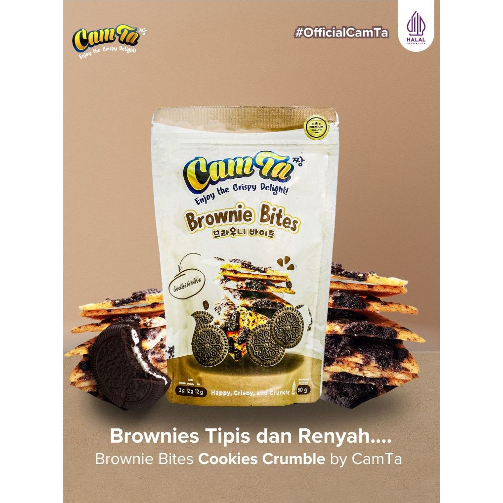 

Brownie Bites Cookies Crumble | Brownies Tipis Renyah 60gr Official CamTa