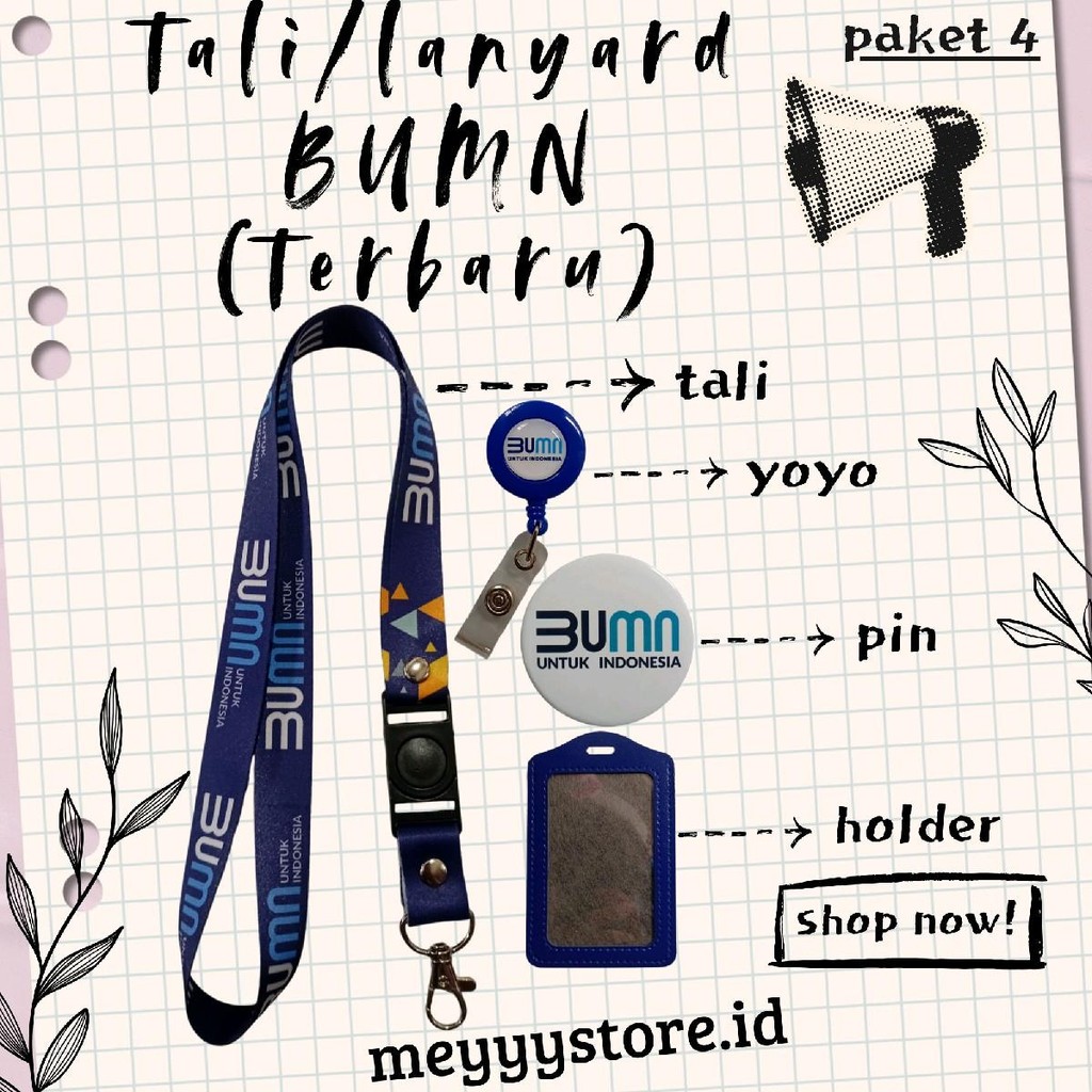 

READYYY Tali Gantungan ID CARD / Lanyard BUMN Terbaru [STOCK MELIMPAH] Termurahhh Harga Grosir!