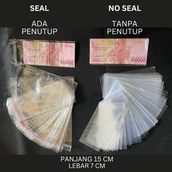 

Isi 10 Pcs Plastik Buket Uang Plastik OPP 7x15 cm SS22