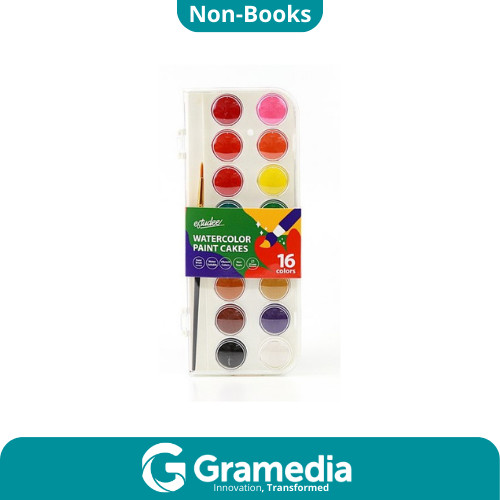 

[Gramedia Cijantung] Estudee Watercolor Cake 23Mm Set16 Es-Wc23-16