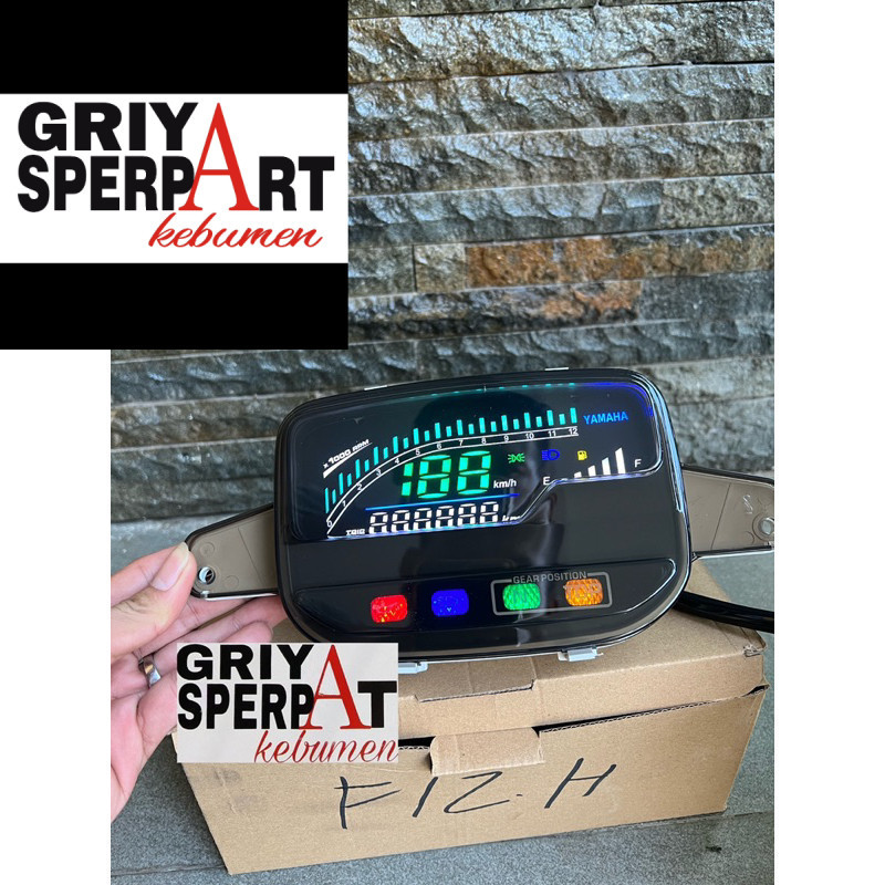 spedometer kilometer f1zr fiz r digital hitam smoke