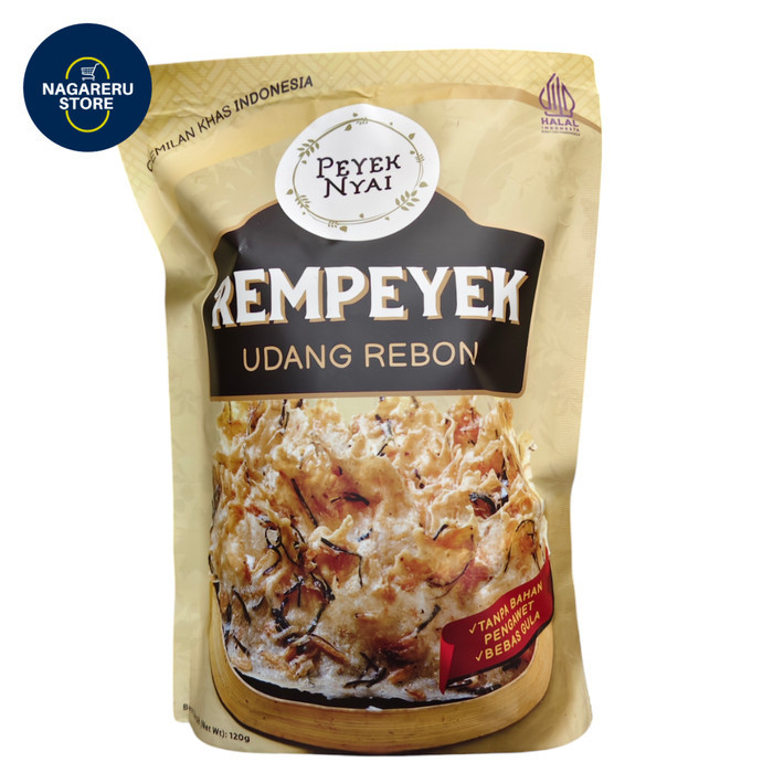 

Peyek nyai rempeyek udang rebon 120gr