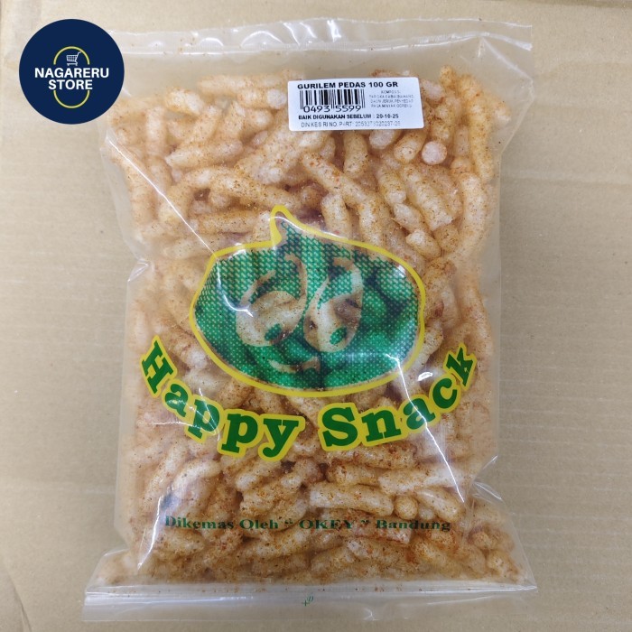

Happy snack gurilem pedas 100gr