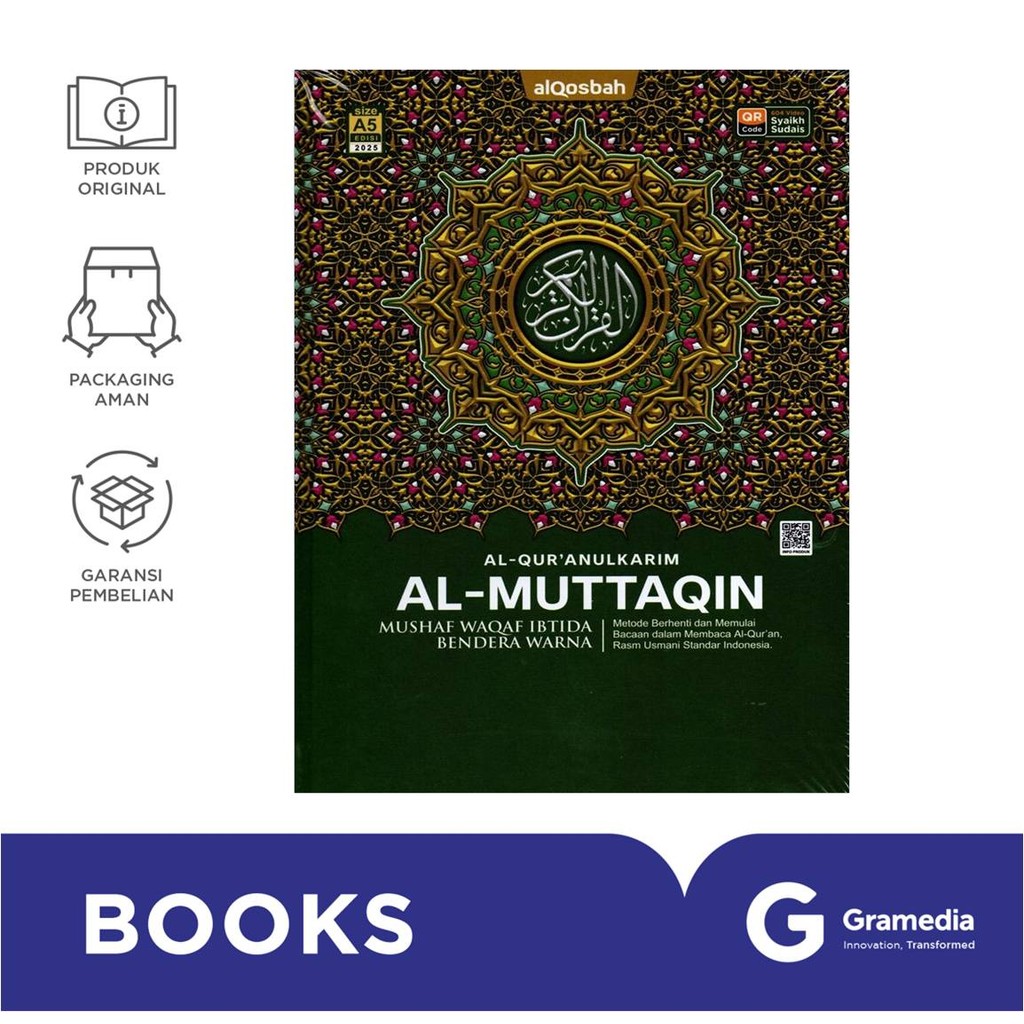 Al-Quran Qosbah Al-Muttaqin A5 2 Warna