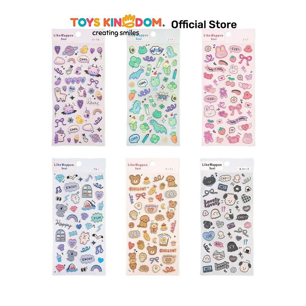 

Toys Kingdom Kiddy Fun Stiker Gliter Random Stiker Dekoratif Lucu Cute Stickers Deco Sticker Pack Journal Book