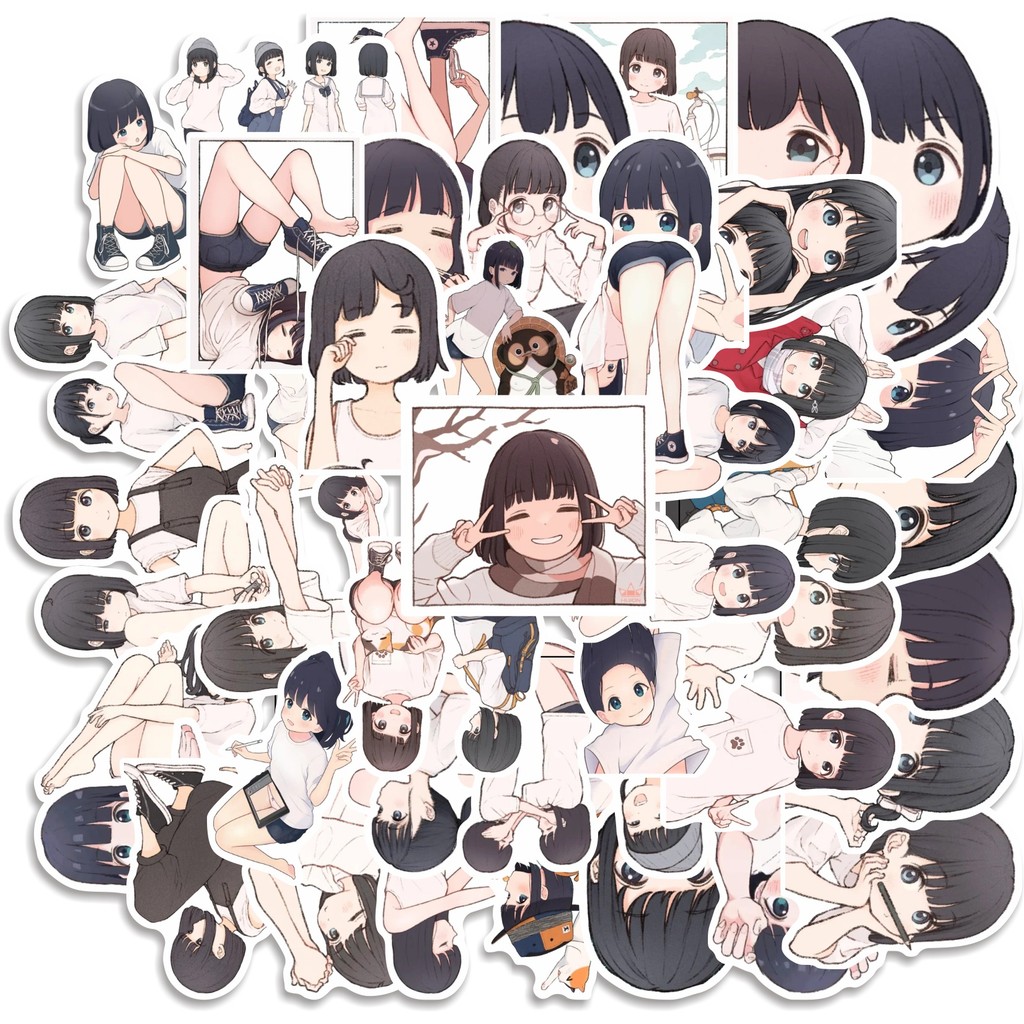 

COD 50 Pcs Stiker ICHIKA ISSA KAWAGUCHI Lucu Anti Air Untuk Dekorasi Notebook Sepeda Skateboard Handphone