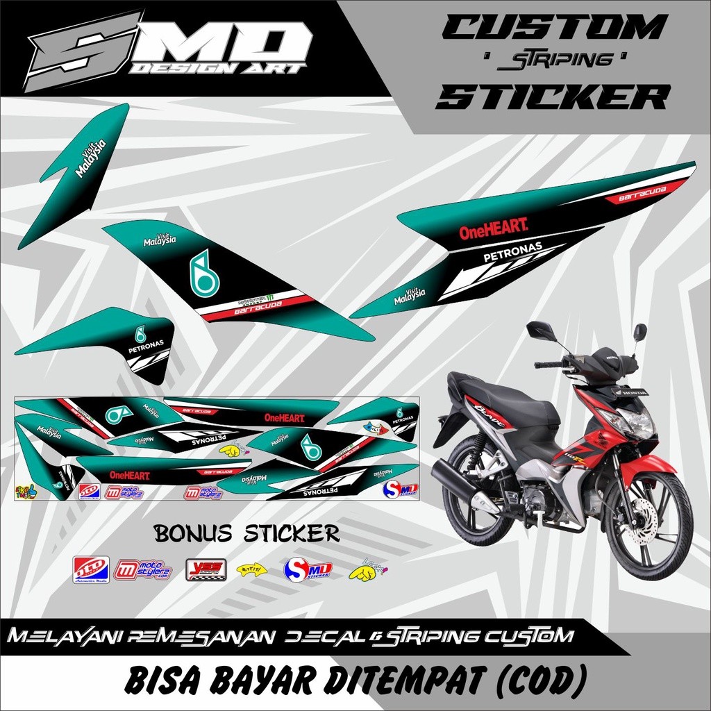 STRIPING STICKER BLADE LAMA PETRONAS