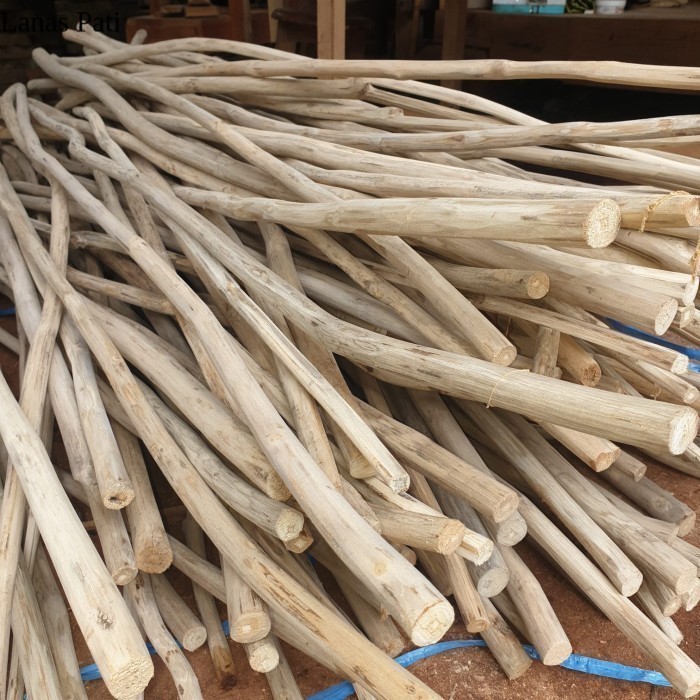 

Ranting kayu jati - Teak Wood Branch 250cm - Kerajinan XD4