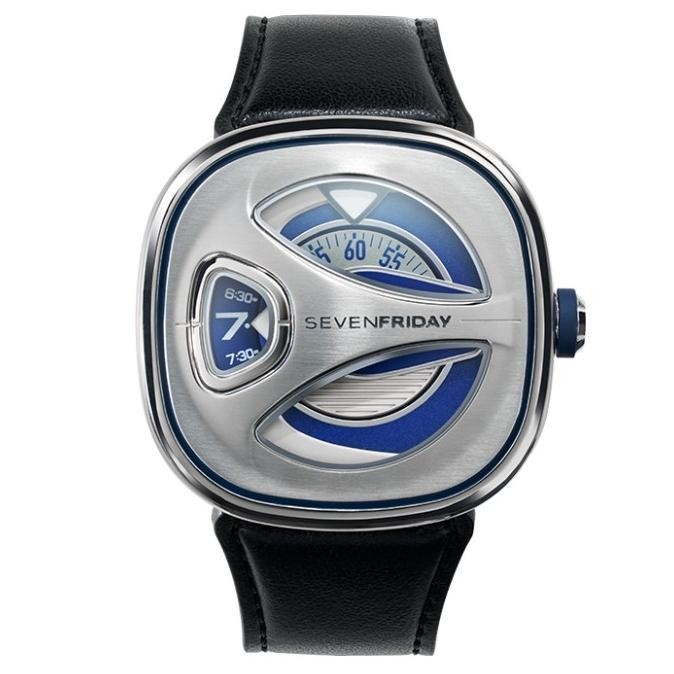 promo Grosir Sevenfriday Me1/01 Official Jam Tangan Blue Silver Automatic
