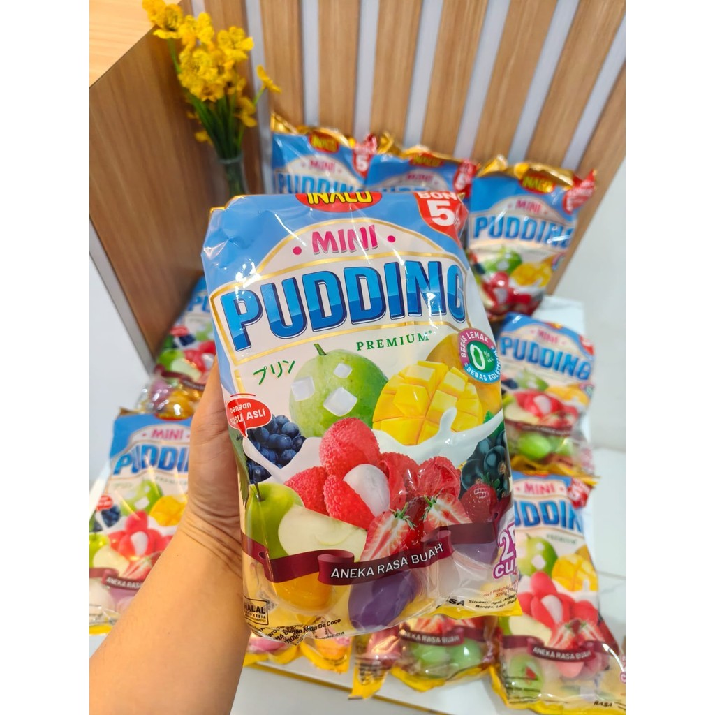 

!! COD !! JELLY INACO MINI PUDING PREMIUM ANEKA RASA DENGAN NATA DE COCO DENGAN SUSU ASLI KEMASAN 375 GRAM