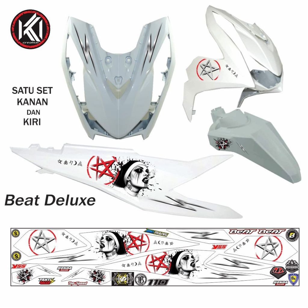 VARIASI KEREN STRIPING STICKER MOTOR BEAT DELUXE ISS 2020 2024 1
