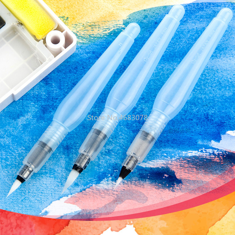 

3/6 PCS Water Color Brush Portable Paint Brush Soft Watercolor Brush Pen for Beginner Painting Drawing Art Supplies